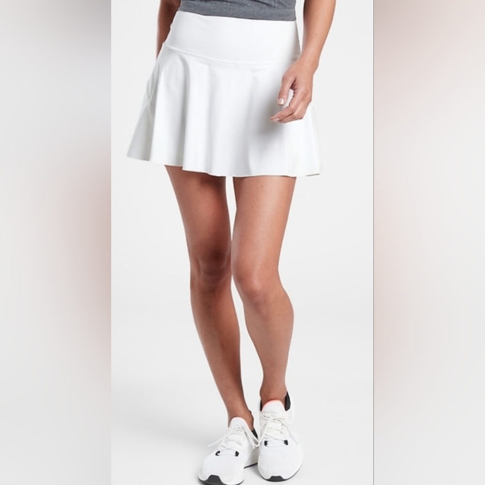 Athleta Ace Tennis Skort In White Nwot